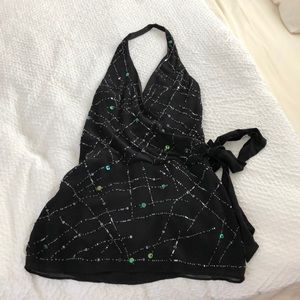 BCBG Maxazria beaded mini dress size 2